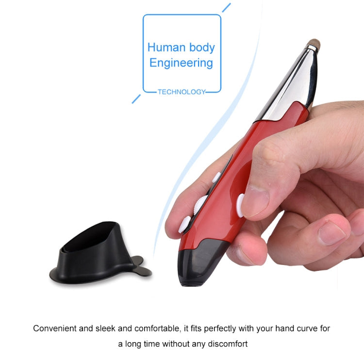 PR-06 4-keys Smart Wireless Optical Mouse with Stylus Pen Function, Red, Grey, Blue