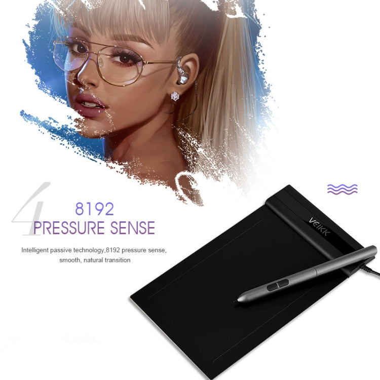 VEIKK S640 6x4 inch 5080 LPI Electronic Graphic Tablet, S640