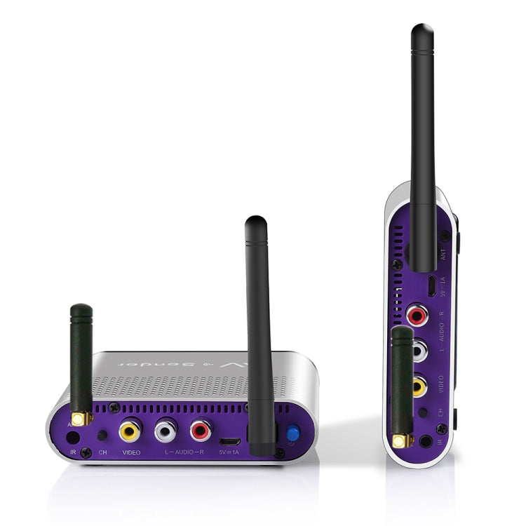 Measy AV540 5.8GHz Wireless Audio / Video Transmitter and Receiver with Infrared Return Function, Transmission Distance: 400m, AV540 Silver