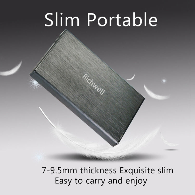 Richwell SATA R23-SATA-500GB 500GB 2.5 inch USB3.0 Interface Mobile Hard Disk Drive, 500GB