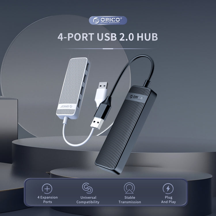 ORICO FL02 480Mbps 4 Ports USB 2.0 HUB (Black)