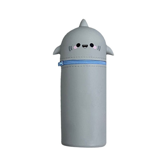 Silicone Upright Pencil Case - Adoramals Archie the Shark