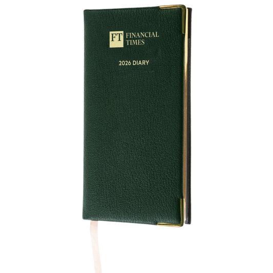 2026 Portrait Pocket Diary - Week to View - Green