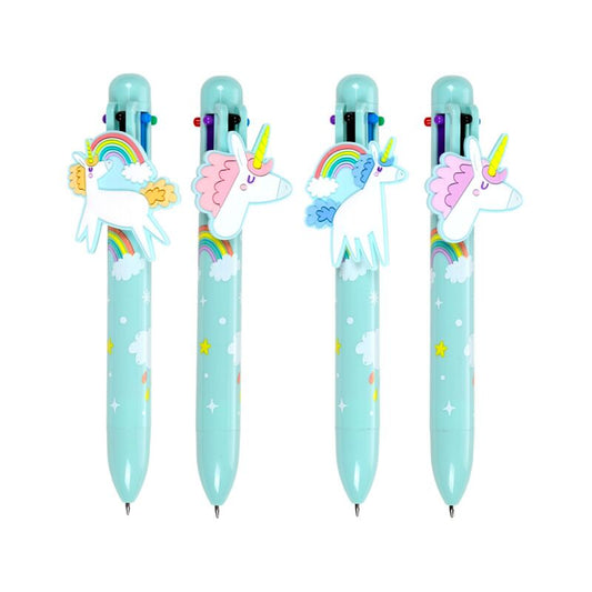 Multi Colour Pen (6 Colours) - Unicorn Magic
