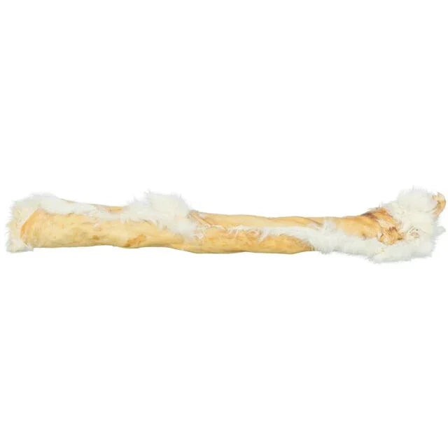 Rabbit skin roll with fur