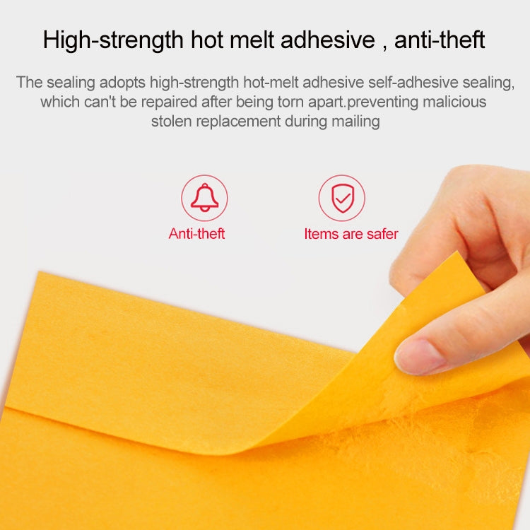 200pcs Kraft Paper Envelope Bag Express Bubble Bag Packaging Bag, Size: 19x28+4cm, 19x28+4cm