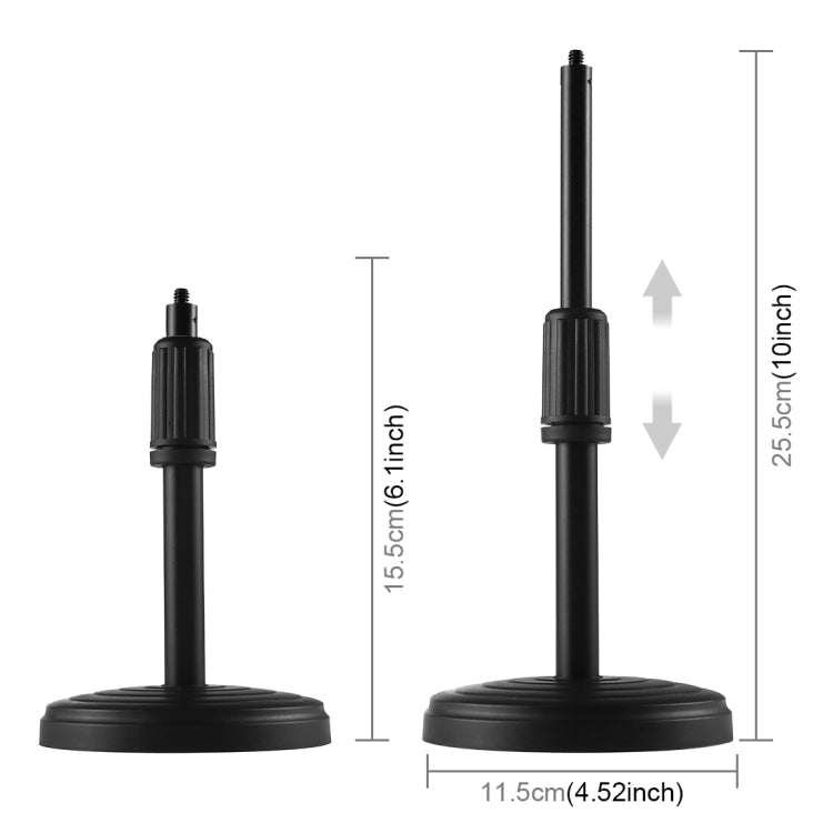 PULUZ 4.7 inch 12cm Ring Light Horizontal Dual Phone Brackets Desktop Holder Video Light Kits, 4.7 inch Horizontal Brackets Desktop Mount