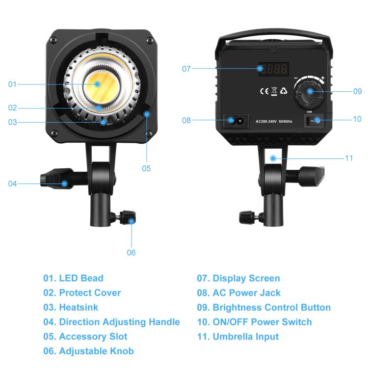 PULUZ 220V 120W Studio Video Light + 2.8m Light Holder + 65cm Foldable Lantern Softbox Photography Kit, 120W 2700K-6500K Light 2.8m Light Holder Kit EU Plug, 120W 2700K-6500K Light 2.8m Light Holder Kit UK Plug                                          ...
