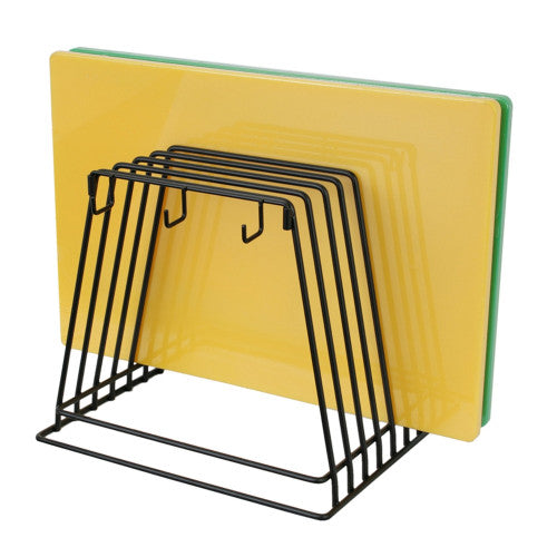 High Density 6-Piece Chopping Board Set With Rack 450x300x12mm