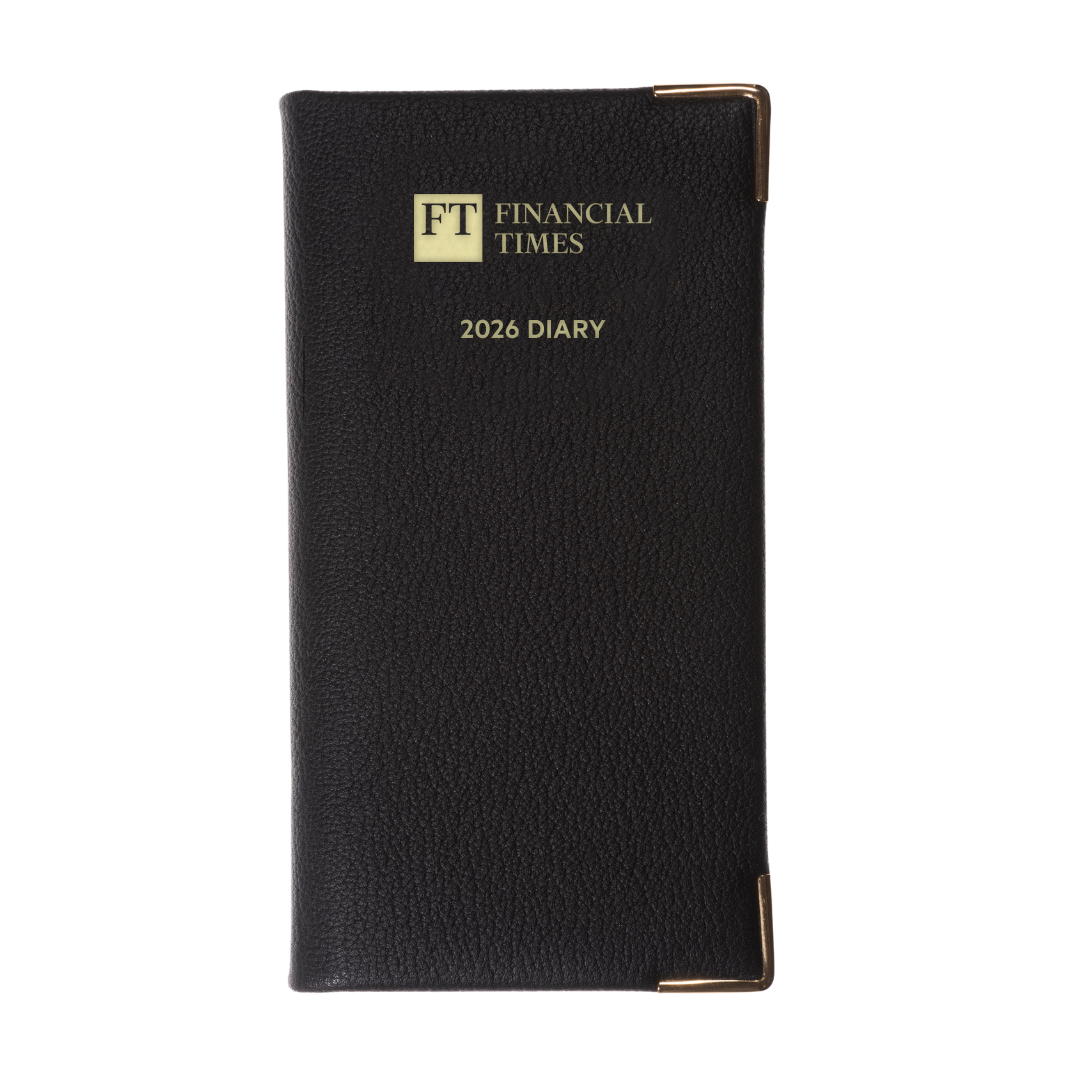 2026 Landscape Pocket Diary (Pink paper) - Week to View -  Black (PP-26)