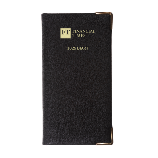 2026 Landscape Pocket Diary (Pink paper) - Week to View -  Black (PP-26)