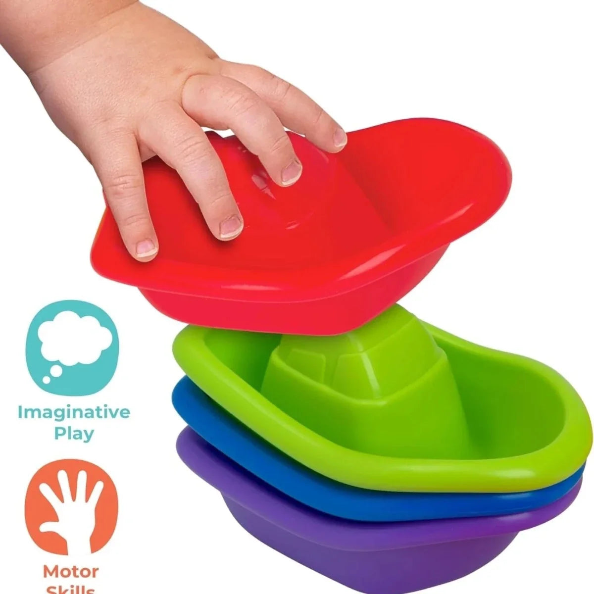 Play Tots Bath Stacking Boats