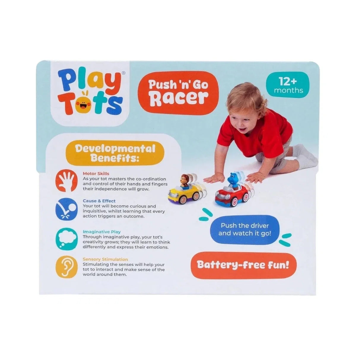 Play Tots Push & Go Racer Car Assorted