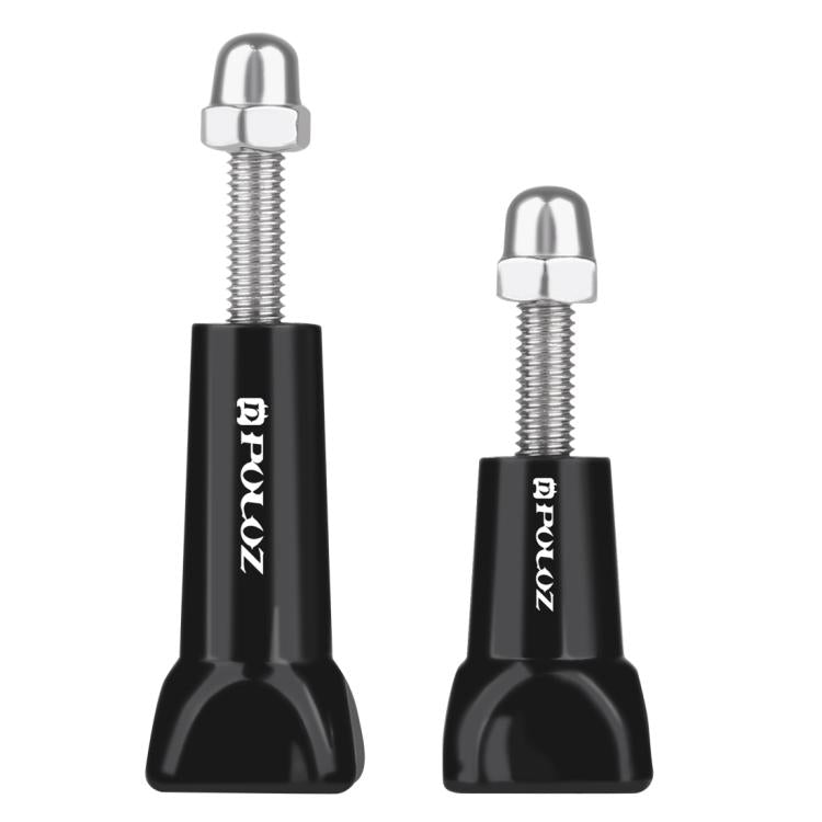 PULUZ Plastic Thumb Knob Standard Long Screw + Short ScrewGoPro, Insta360, DJI and Other Action Cameras(Black)