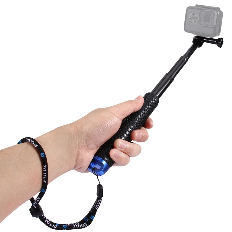 PULUZ Handheld Extendable Pole Monopod for DJI, Insta360, GoPro and Other Action Cameras, Length: 19-49cm
