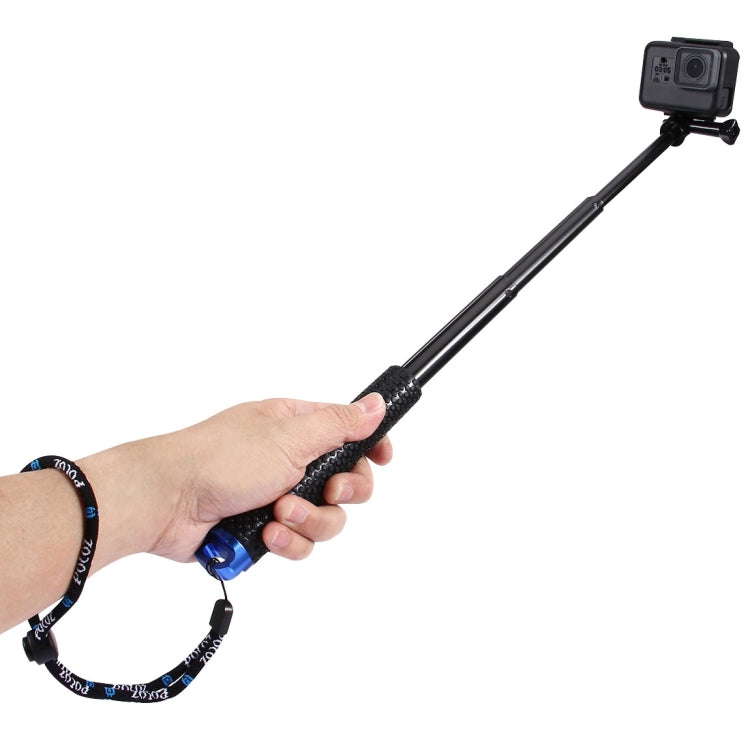 PULUZ Handheld Extendable Pole Monopod for DJI, Insta360, GoPro and Other Action Cameras, Length: 19-49cm