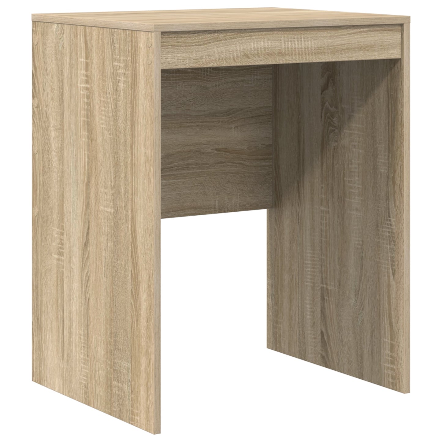 Desk with Storage Sonoma Oak Engineered Wood