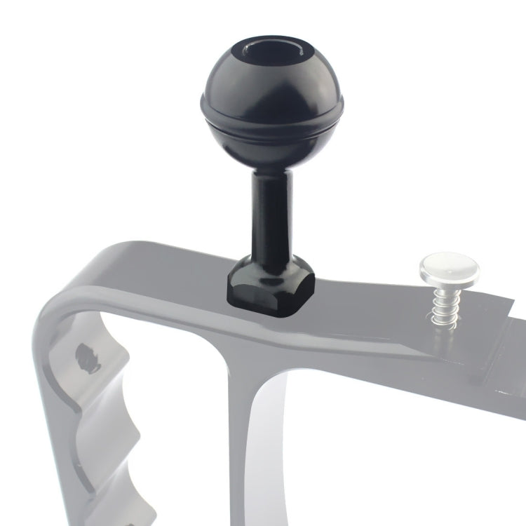 PULUZ 1/4 inch Screw Aluminum Ball Adapter Mount for GoPro, Insta360, DJI and Other Action Cameras, Diameter: 2.5cm(Black)