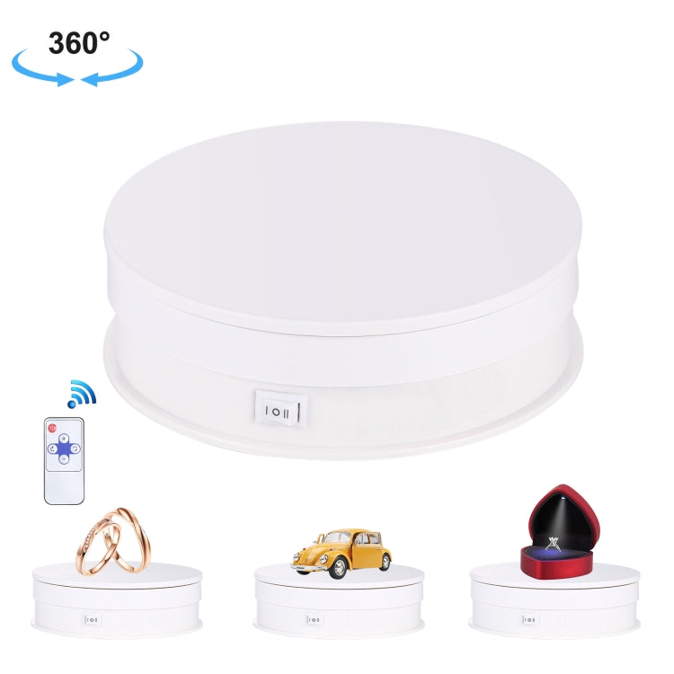 PULUZ 15cm Adjusting Speed Rotating Turntable Display Stand, Load: 3kg, 15cm Load 3kg Black, 15cm Load 3kg White