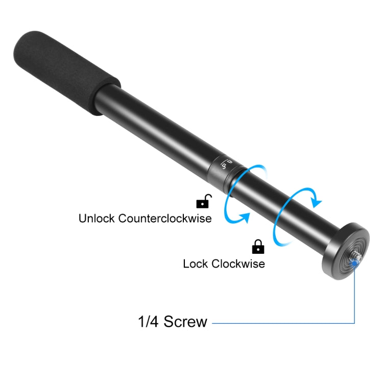 PULUZ  Handheld Adjustable Aluminum Alloy Tripod Mount Monopod Extension Central Shaft Rod