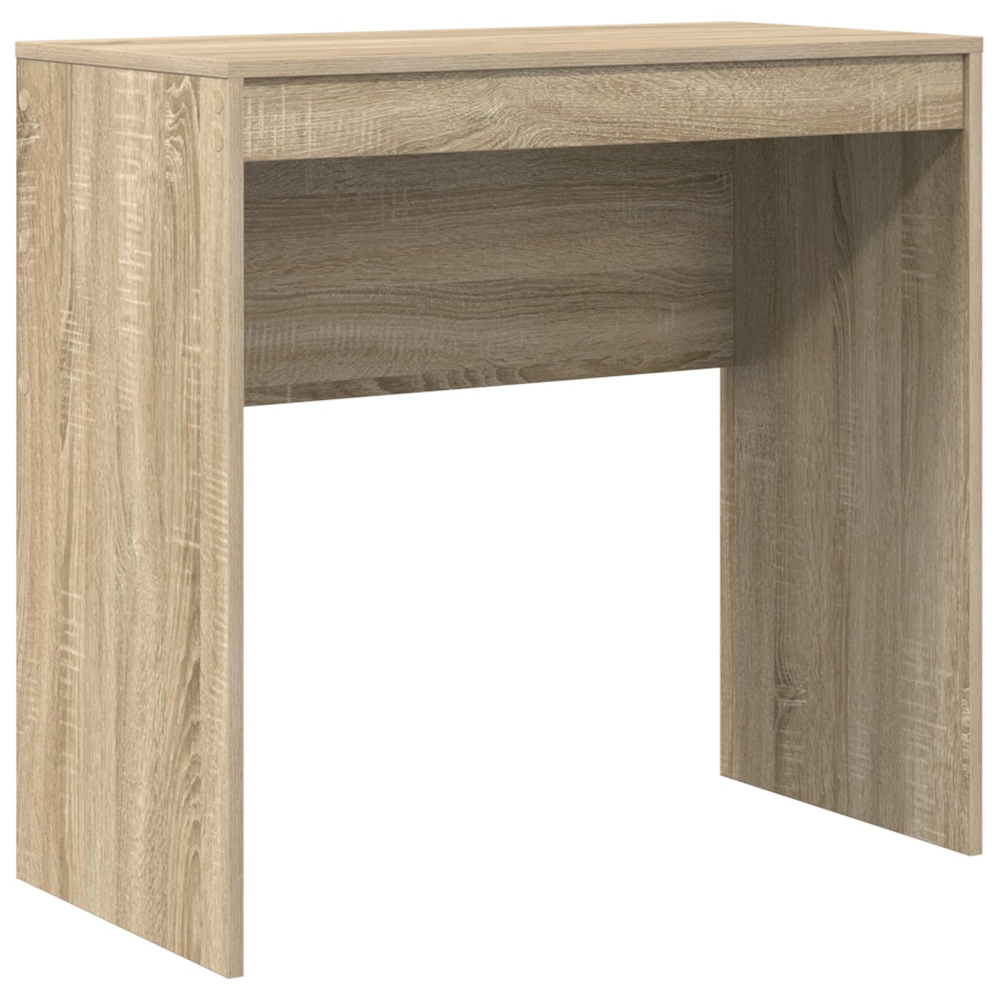 Desk with Storage Sonoma Oak Engineered Wood