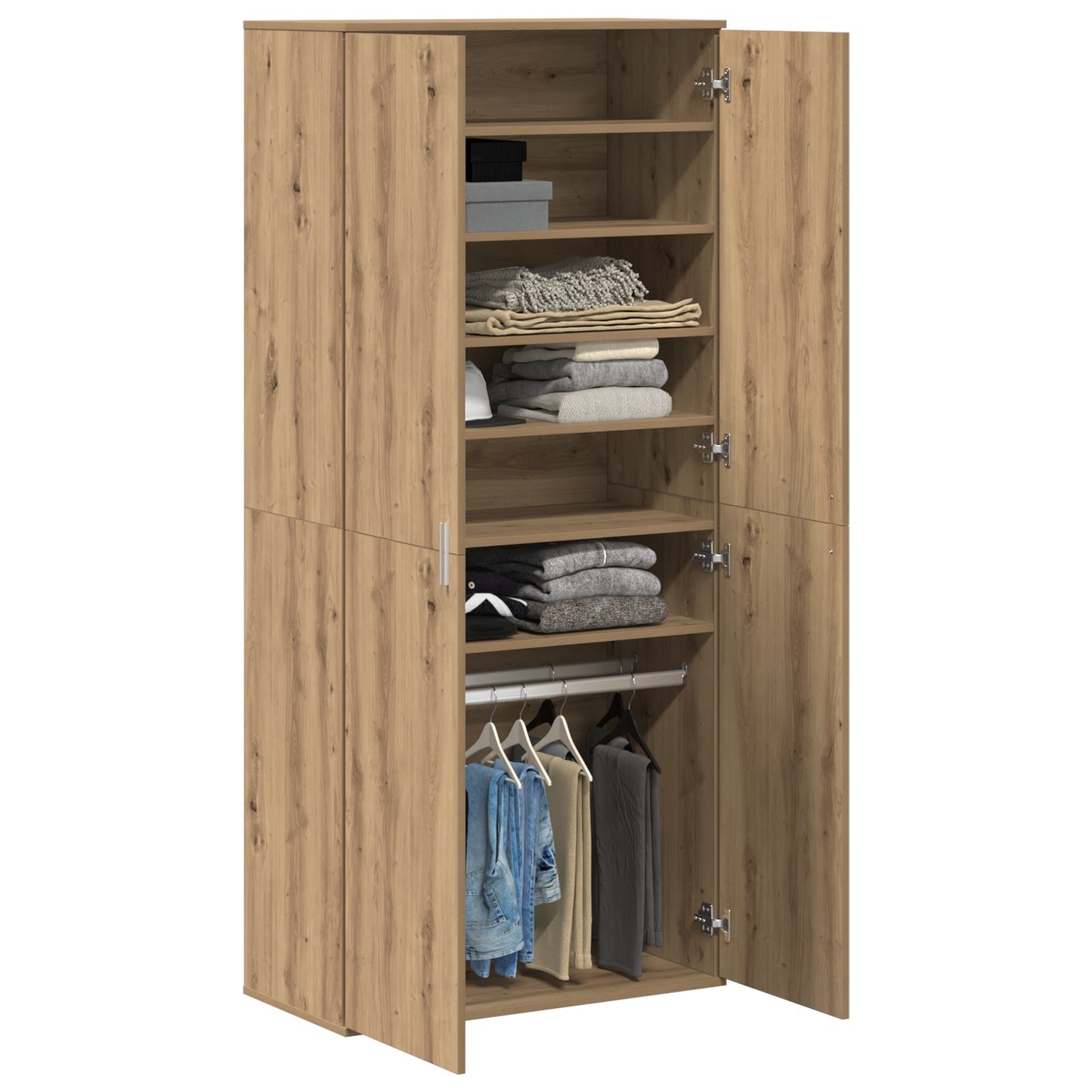 Highboard Artisan Oak 80x39x178 cm Engineered Wood