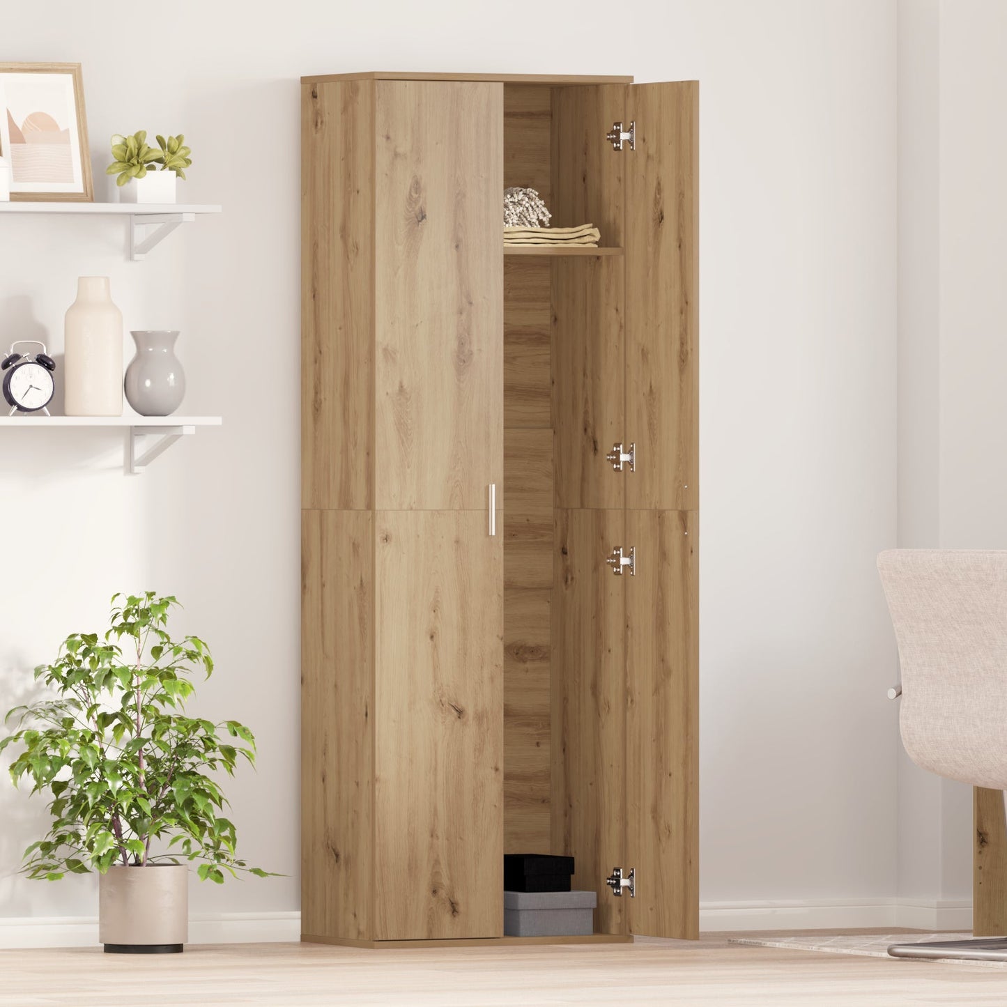 Highboard Artisan Oak 60x35x180 cm Engineered Wood