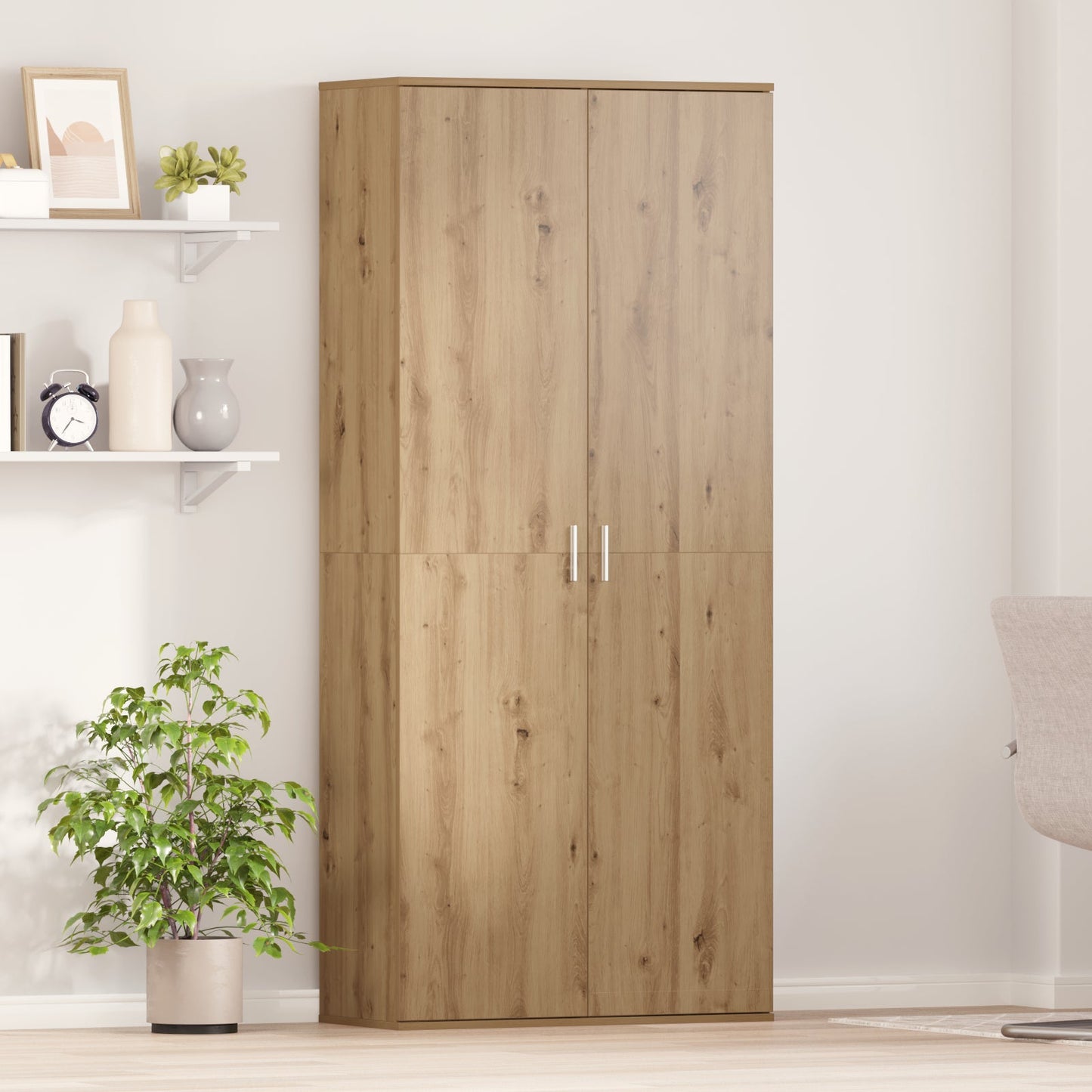 Highboard Artisan Oak 80x35x180 cm Engineered Wood