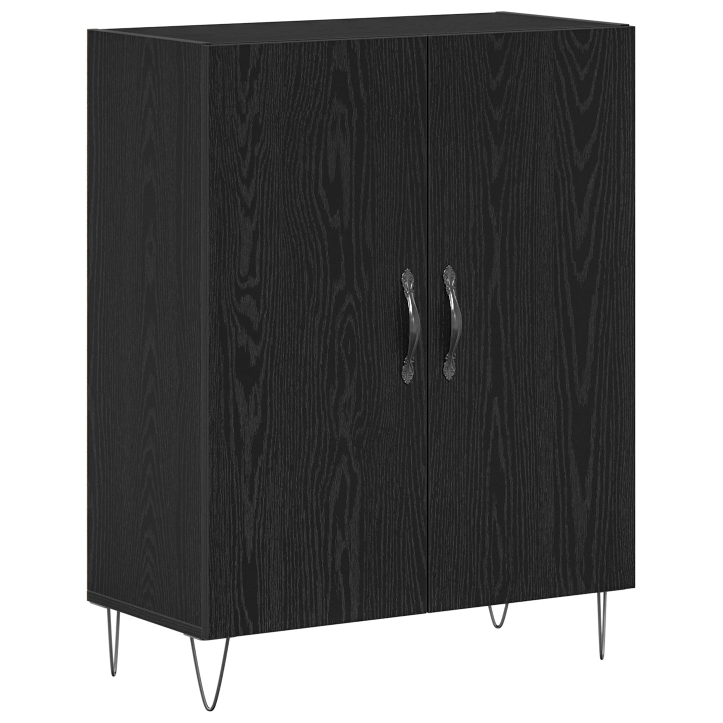 Highboard Black Oak 69.5x34x180 cm Engineered Wood, vidaXL Sideboard Black Oak 69.5x34x90 cm Engineered Wood, vidaXL Hanging Wall Cabinet Black Oak 69.5 x 32.5 x 90 cm