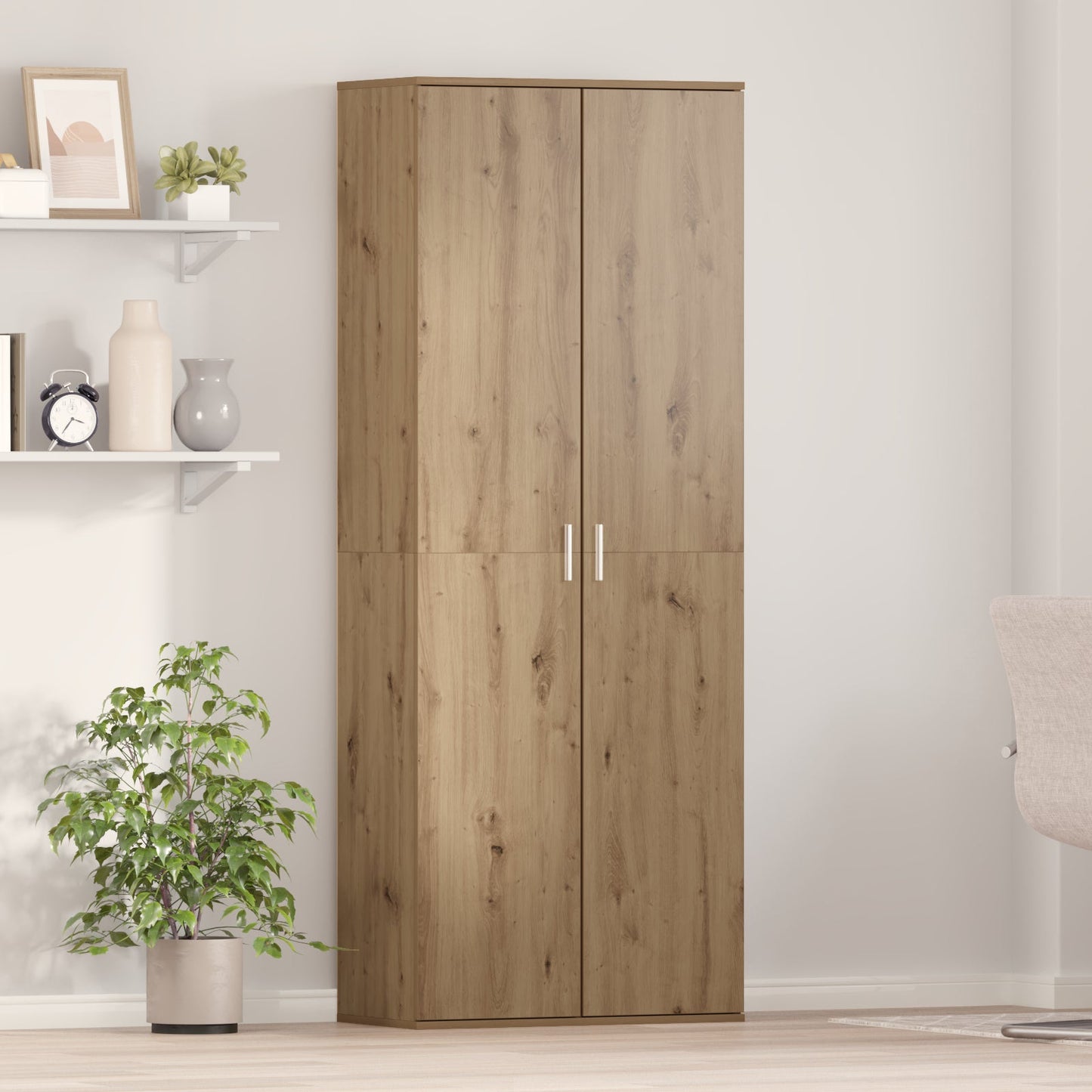 Highboard Artisan Oak 70x35x180 cm Engineered Wood