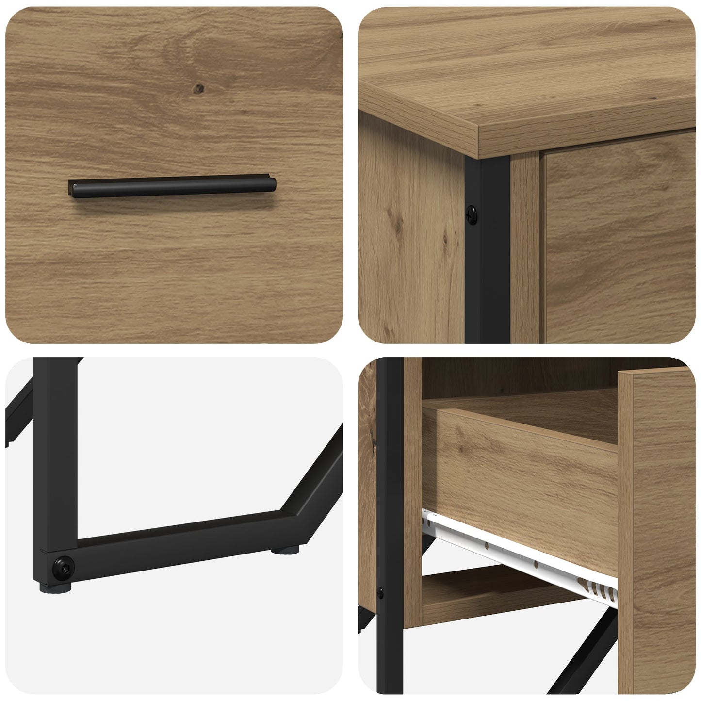 Chest of Drawers Artisan Oak 91x35.5x74.5 cm Engineered Wood