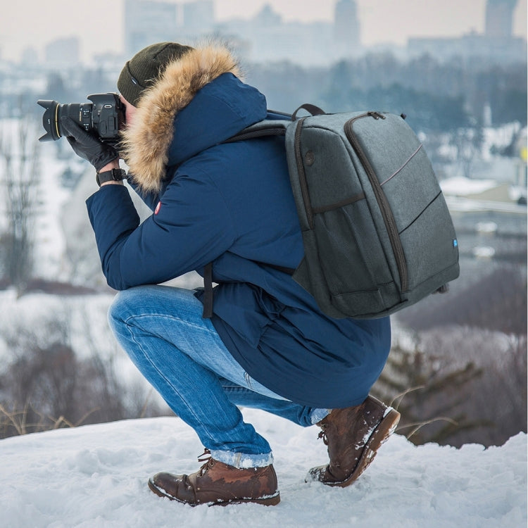 PULUZ Outdoor Portable Waterproof Scratch-proof Dual Shoulders Backpack Handheld PTZ Stabilizer Camera Bag with Rain Cover for Digital Camera, DJI Ronin-SC / Ronin-S, Backpack(Grey), Backpack(Black), Backpack(Grey US)