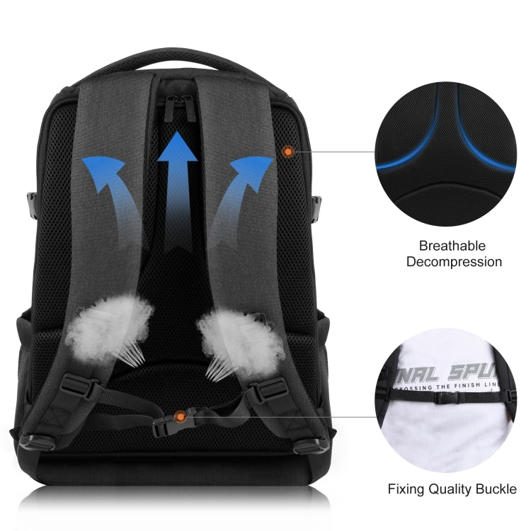 [RUS Warehouse] PULUZ Outdoor Portable Waterproof Scratch-proof Dual Shoulders Backpack Handheld PTZ Stabilizer Camera Bag with Rain Cover for Digital Camera, DJI Ronin-SC / Ronin-S(Black)