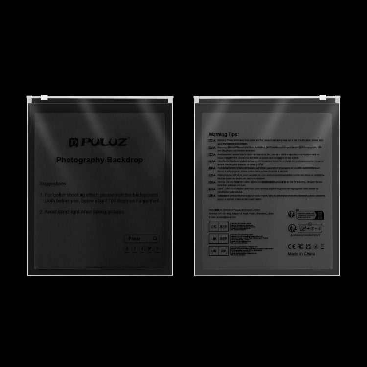 PULUZ 2m x 2m Photography Background Thickness Photo Studio Background Cloth Backdrop (Black)