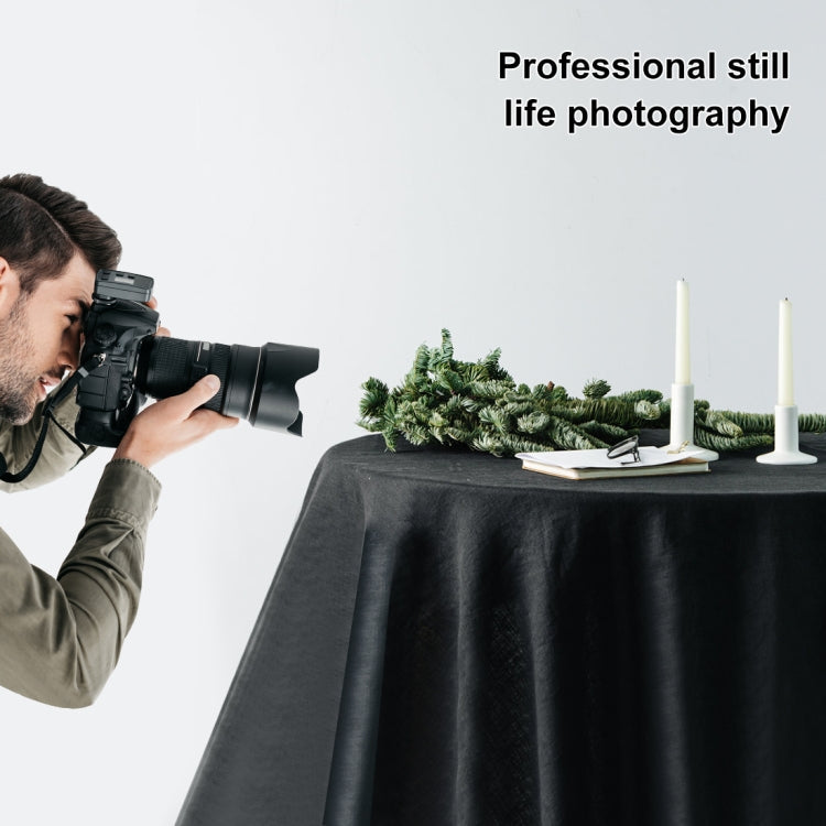 PULUZ 3m x 2m Photography Background Thickness Photo Studio Background Cloth Backdrop (Black)