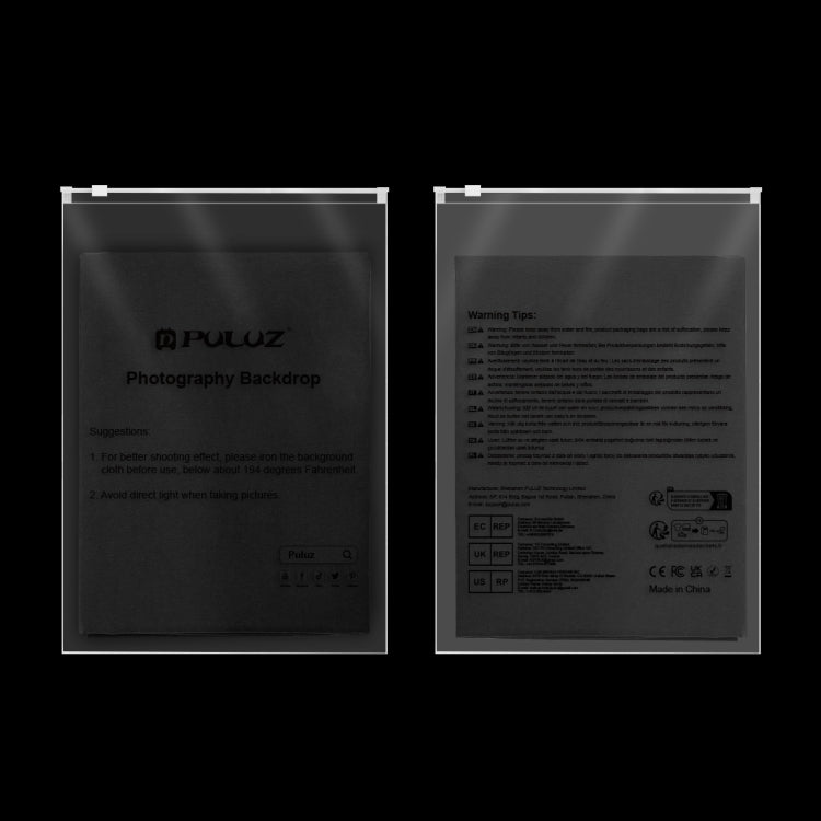 PULUZ 3m x 2m Photography Background Thickness Photo Studio Background Cloth Backdrop (Black)