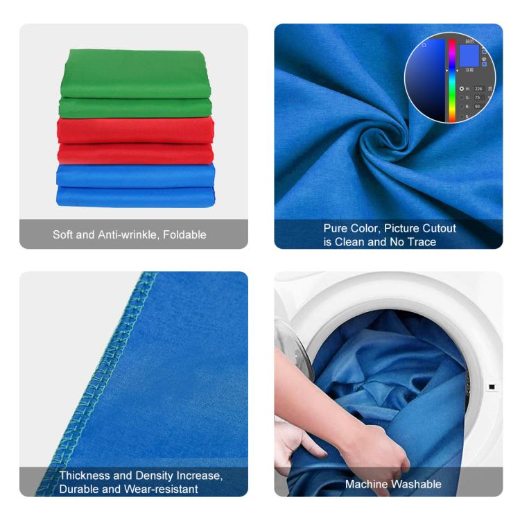 PULUZ 1m x 1.5m Photography Background Photo Studio Background Cloth Backdrop (Blue)