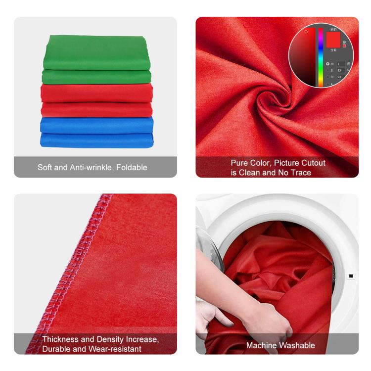 PULUZ 1m x 1.5m Photography Background Photo Studio Background Cloth Backdrop (Red)