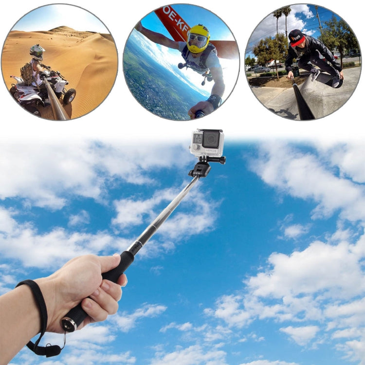 PULUZ Extendable Handheld Selfie Monopod for DJI, Insta360, GoPro and Other Action Cameras, Length: 22.5-80cm