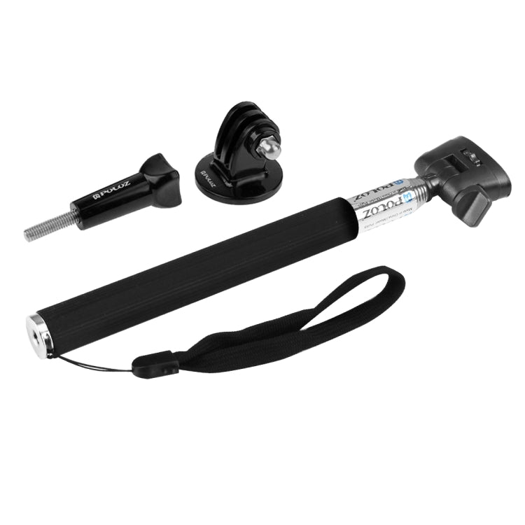 PULUZ Extendable Handheld Selfie Monopod for DJI, Insta360, GoPro and Other Action Cameras, Length: 22.5-80cm