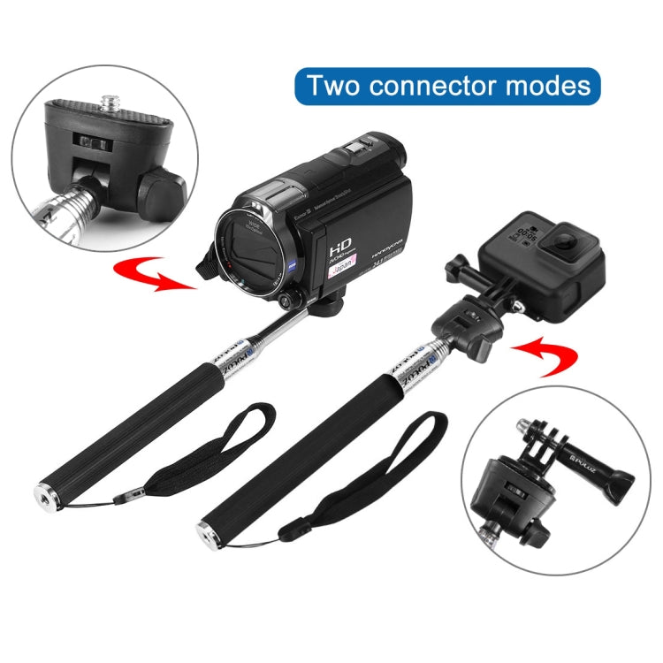 PULUZ Extendable Handheld Selfie Monopod for DJI, Insta360, GoPro and Other Action Cameras, Length: 22.5-80cm