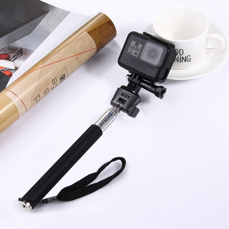 PULUZ Extendable Handheld Selfie Monopod for DJI, Insta360, GoPro and Other Action Cameras, Length: 22.5-80cm