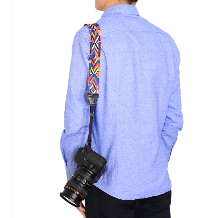 PULUZ Retro Ethnic Style Multi-color Series Shoulder Neck Strap Camera Strap for SLR / DSLR Cameras
