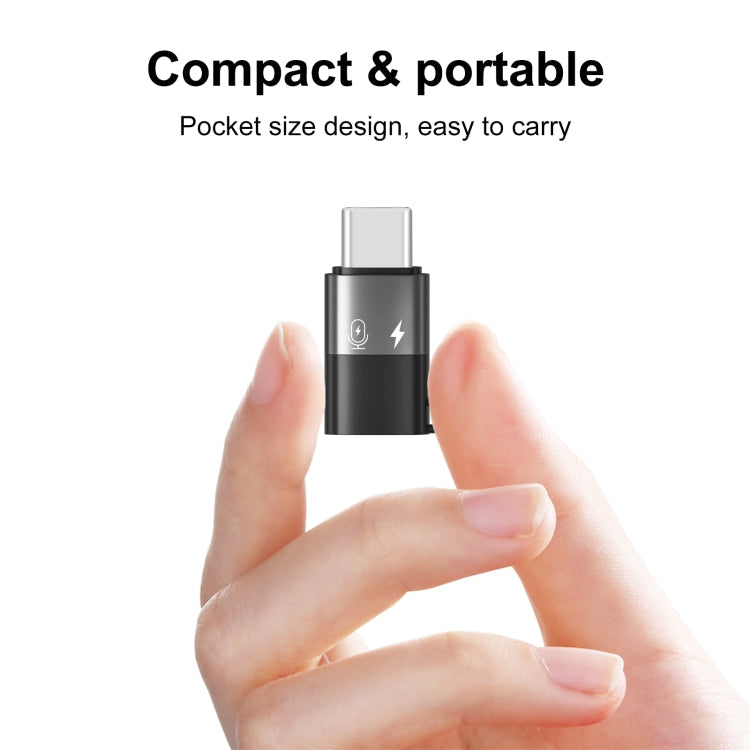 PULUZ 8 Pin to USB-C / Type-C OTG Adapter (Black)