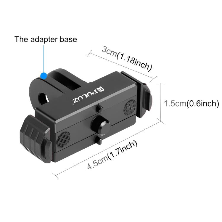 For GoPro HERO13 Black  PULUZ Magnetic Quick Release Base Mount, For GoPro HERO13 Black / MAX2 (Black), For GoPro HERO13 Black (Black Red)