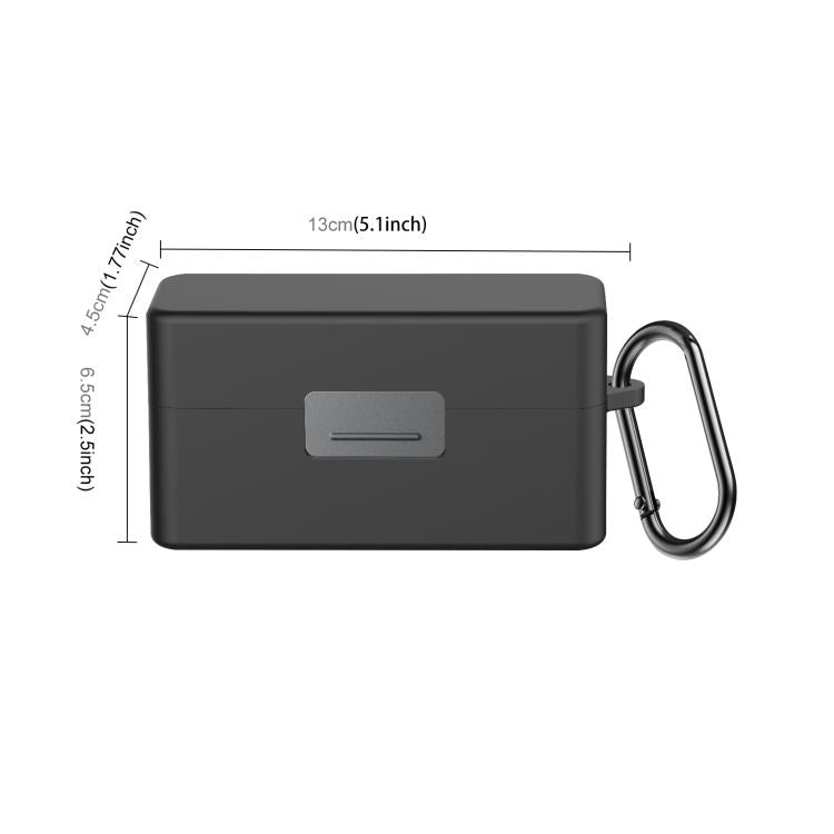 For DJI Mic 2 PULUZ Charging Case Silicone Scratch-proof Protective Cover (Black)