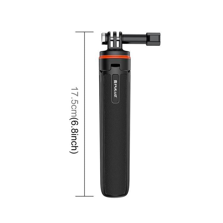 PULUZ Action Camera Extension Tripod Selfie Stick Stand for GoPro (Black)