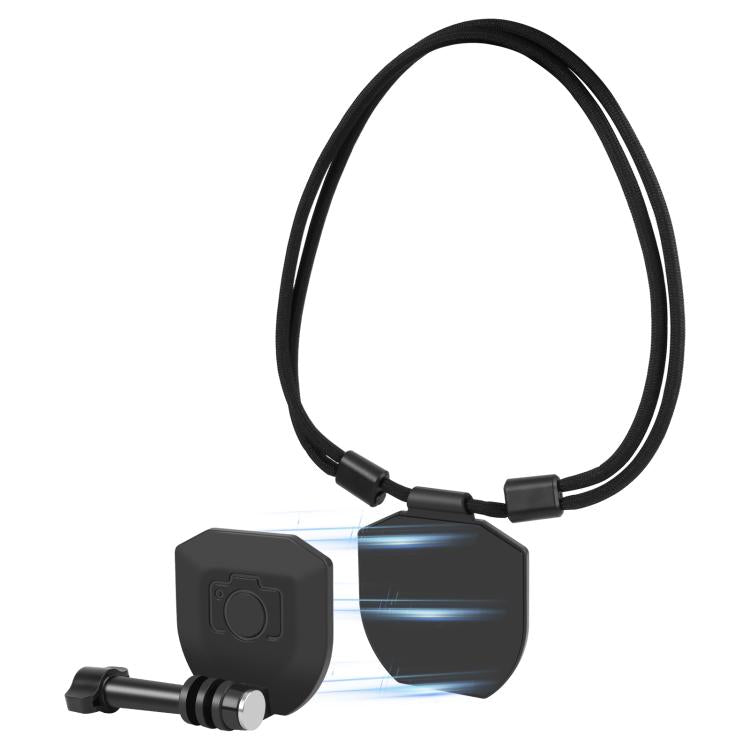 PULUZ Action Camera Magnetic Neck Mount Holder Vlog POV Neck Strap (Black)