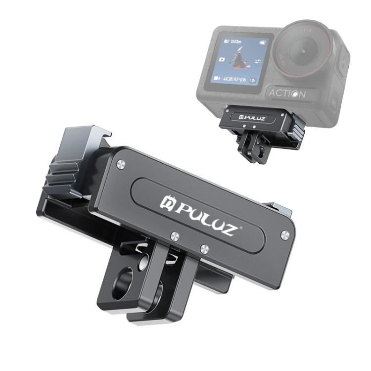 For DJI Osmo Action 5 Pro / 4 / 3 / Osmo 360 PULUZ Magnetic Quick Release Metal Base (Black)