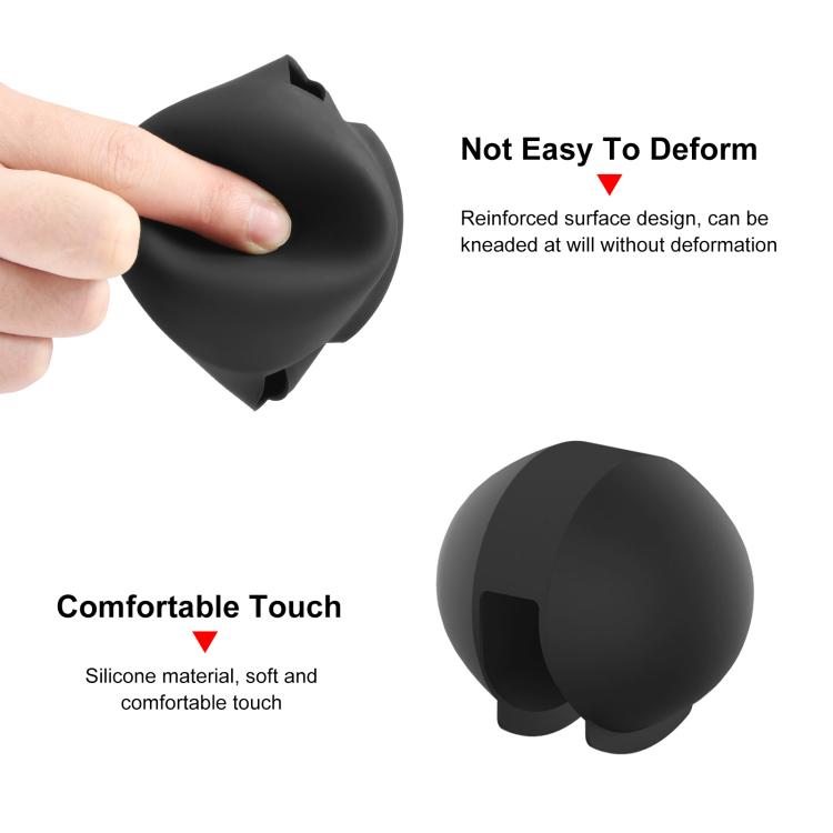 For Insta360 X5 PULUZ Invisible Dive Case Lens Guard Silicone Protective Lens Cap Cover, For Insta360 X5